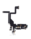 Charging Port Flex Cable Compatible For iPhone 14 Pro (Aftermarket Plus) (Space Black)