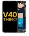 OLED Assembly With Frame Compatible For LG V40 ThinQ (Refurbished) (Black)