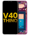 OLED Assembly With Frame Compatible For LG V40 ThinQ (Refurbished) (Carmine Red)