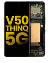OLED Assembly With Frame Compatible For LG V50 ThinQ 5G (US Version) (Refurbished) (Aurora Black)