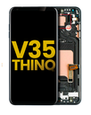 OLED Assembly With Frame Compatible For LG V35 ThinQ (Refurbished) (Aurora Black)
