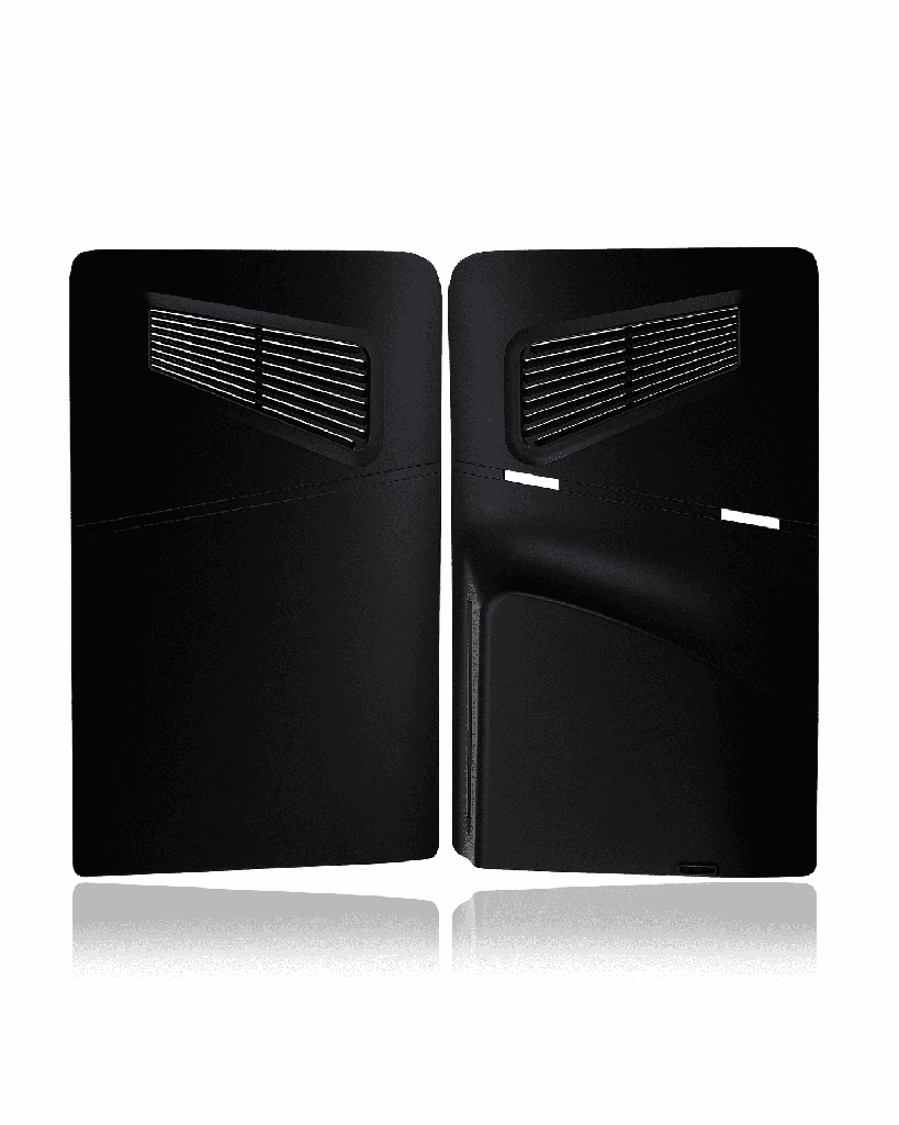 Console Shell Compatible For PlayStation 5 Slim (Black) (2 Piece Set)
