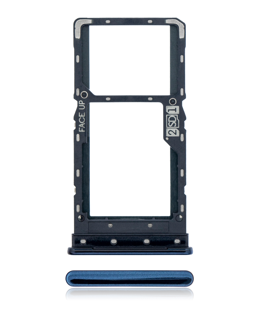 Dual Sim Card Tray Compatible For Motorola Moto G9 Plus (XT2087/2020) (Indigo Blue)