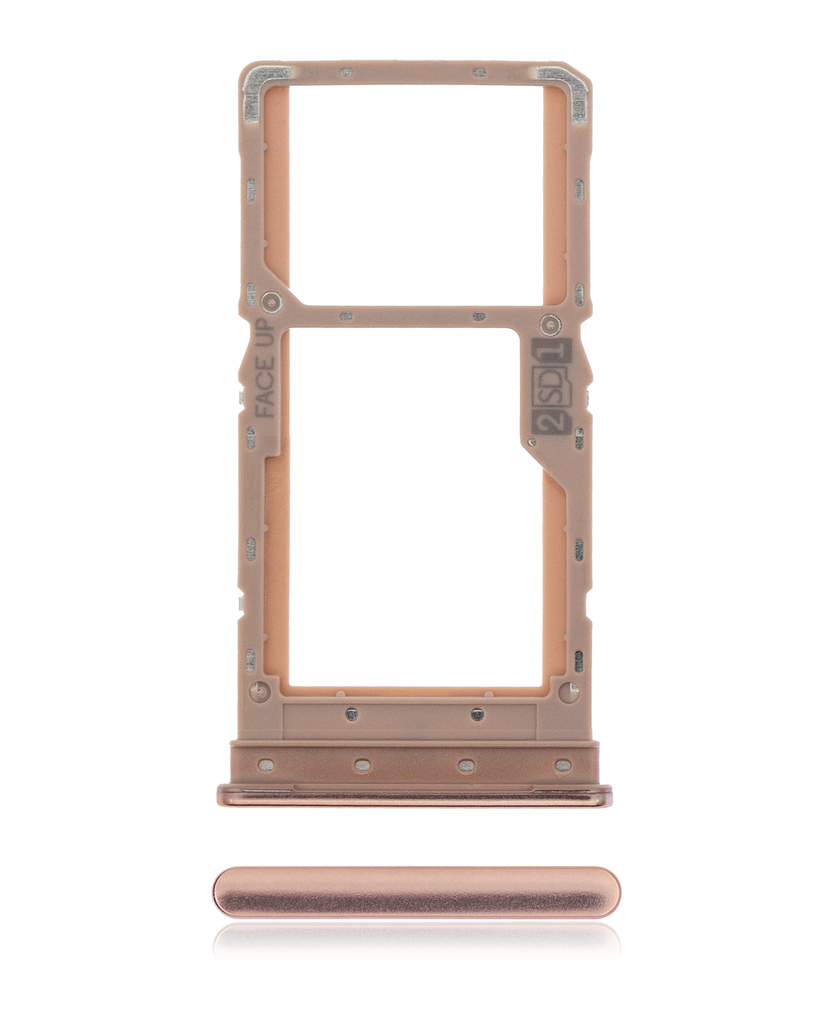 Dual Sim Card Tray Compatible For Motorola Moto G9 Plus (XT2087/2020) (Rose Gold)