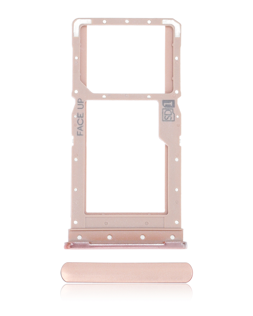 Single Sim Card Tray Compatible For Motorola Moto G9 Plus (XT2087/2020) (Rose Gold)