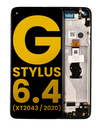 LCD Assembly With Frame Compatible For Motorola Moto G Stylus 6.4&quot; (XT2043/2020) (Refurbished) (Mystic Indigo)