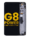LCD Assembly With Frame Compatible For Motorola Moto G8 Power (XT2041-1/XT2041-3/2020) (Refurbished) (Smoke Black)