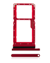 Dual Sim Card Tray Compatible For Motorola Moto G8 Play (XT2015/2019) (Magenta red)