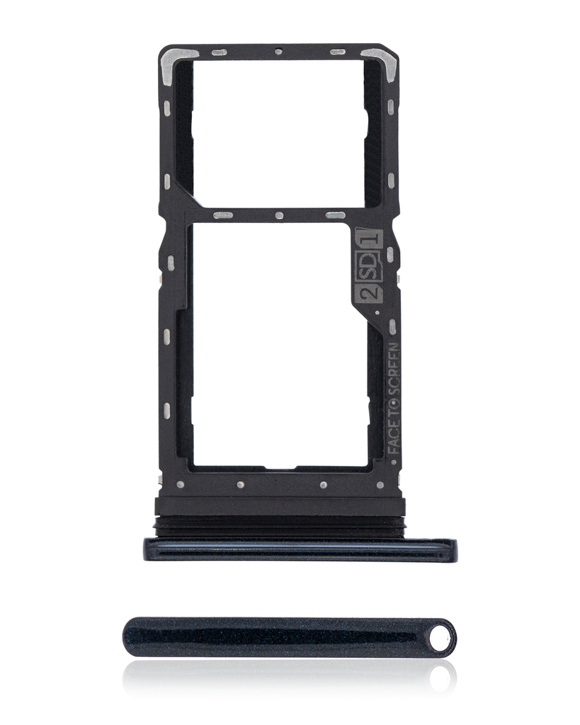 Dual Sim Card Tray Compatible For Motorola Moto G8 Play (XT2015/2019) (Blue)