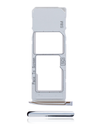 Single Sim Card Tray Compatible For Motorola Moto G7 (XT1962/2019)/G7 Plus (XT1965-2/2019) (Silver)