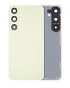 Back Cover Glass With Camera Lens Compatible For Samsung Galaxy S24 Plus 5G (No Logo) (Aftermarket Plus) (Amber Yellow)