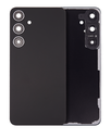 Back Cover Glass With Camera Lens Compatible For Samsung Galaxy S24 Plus 5G (No Logo) (Aftermarket Plus) (Onyx Black)