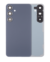 Back Cover Glass With Camera Lens Compatible For Samsung Galaxy S24 Plus 5G (No Logo) (Aftermarket Plus) (Cobalt Violet)