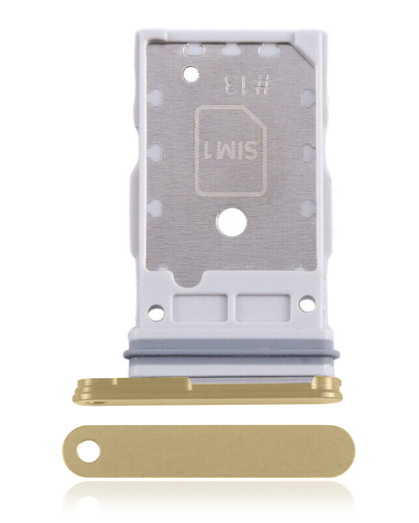 Single Sim Card Tray Compatible For Samsung Galaxy S24 5G / S24 Plus 5G (Amber Yellow)