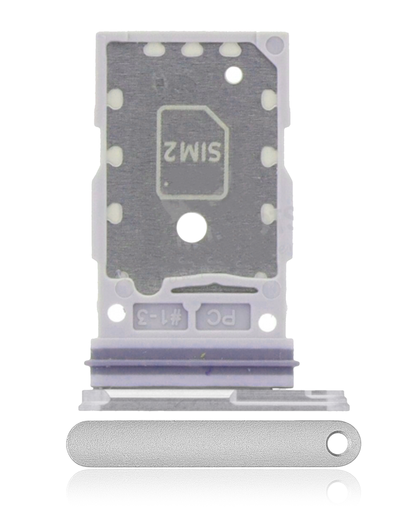 Dual Sim Card Tray Compatible For Samsung Galaxy S24 5G / S24 Plus 5G (Marble Gray)