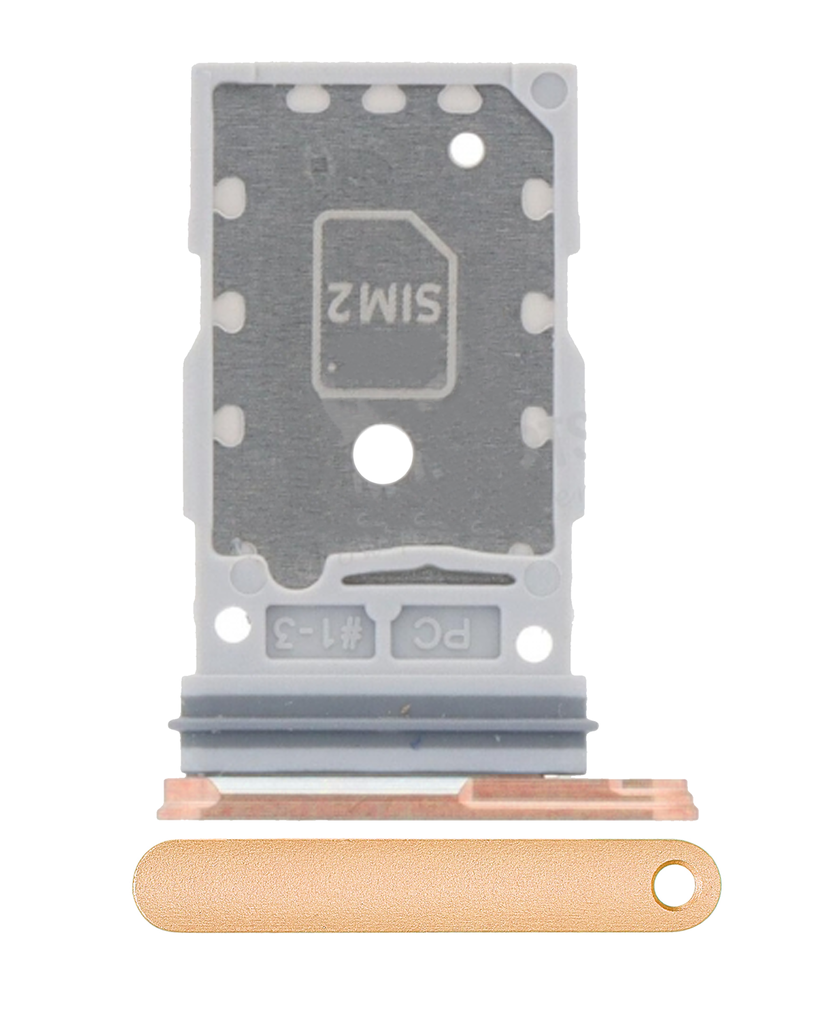 Dual Sim Card Tray Compatible For Samsung Galaxy S24 5G / S24 Plus 5G (Sandstone Orange)