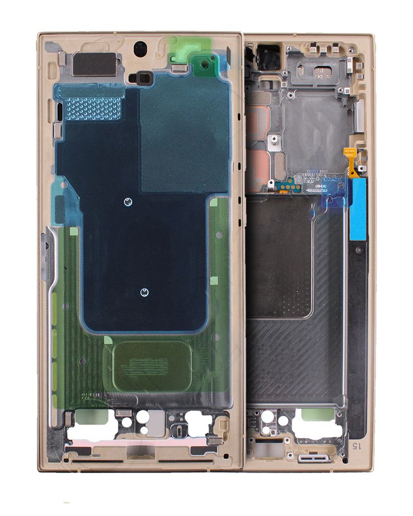 Mid-Frame Housing Compatible For Samsung Galaxy S24 Ultra 5G (US &amp; International Version) (Titanium Yellow)