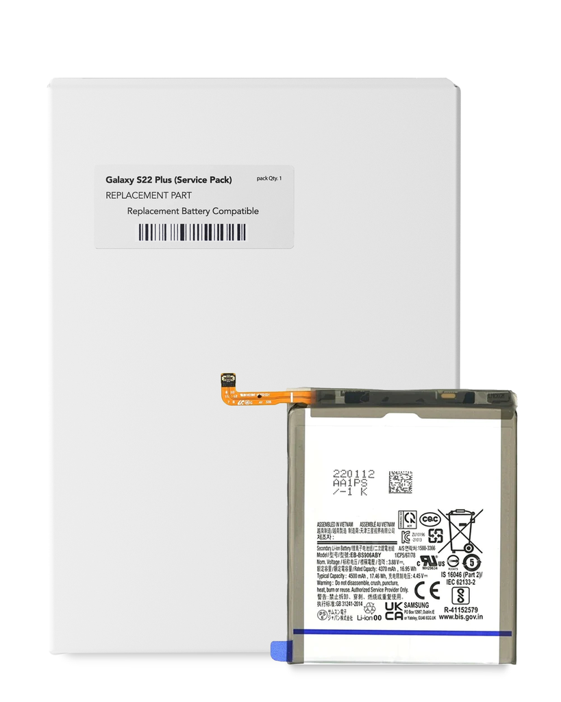 Replacement Battery Compatible For Samsung Galaxy S22 Plus (Service Pack)