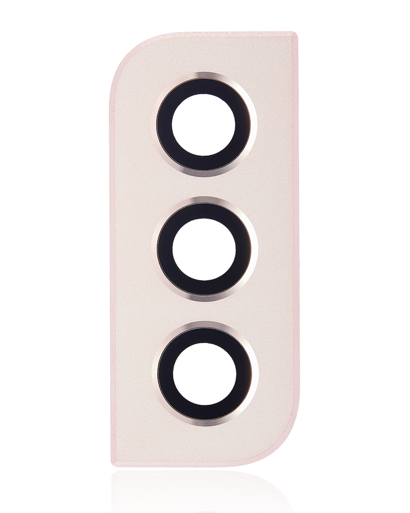 Back Camera Lens With Bezel Ring Compatible For Samsung Galaxy S22 / S22 Plus (Pink Gold)