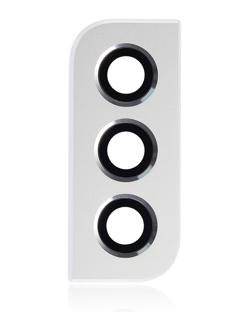 Back Camera Lens With Bezel Ring Compatible For Samsung Galaxy S22 / S22 Plus (White)