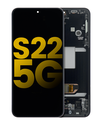 OLED Assembly With Frame Compatible For Samsung Galaxy S22 5G (Refurbished) (Phantom Black)