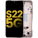 OLED Assembly With Frame Compatible For Samsung Galaxy S22 5G (Refurbished) (Pink Gold)