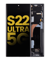 OLED Assembly With Frame Compatible For Samsung Galaxy S22 Ultra 5G (Refurbished) (Graphite)