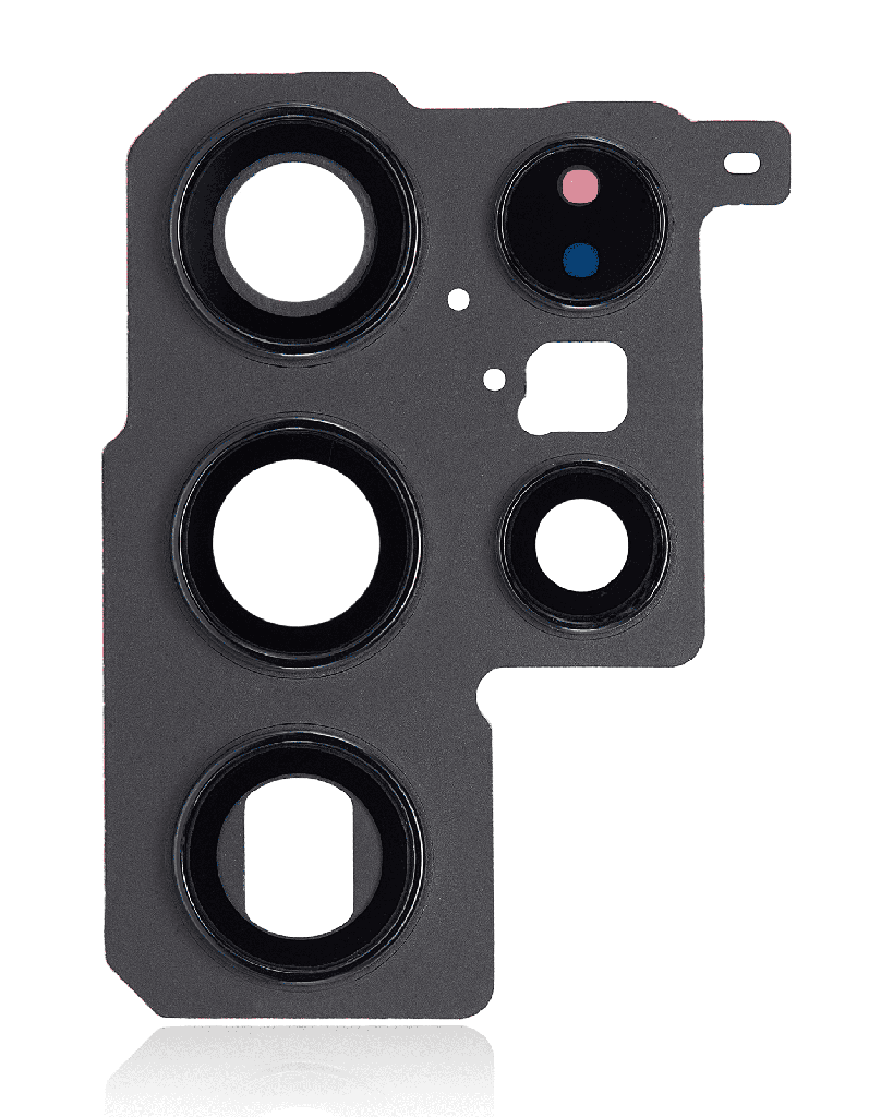 Back Camera Lens With Bezel Ring Compatible For Samsung Galaxy S22 Ultra (Phantom Black)