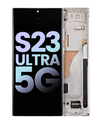 OLED Assembly With Frame Compatible For Samsung Galaxy S23 Ultra 5G (US &amp; International) (Service Pack) (Cream)