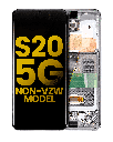 OLED Assembly With Frame Compatible For Samsung Galaxy S20 5G (Non-Verizon 5G UW Frame) (Refurbished) (Cosmic Black)
