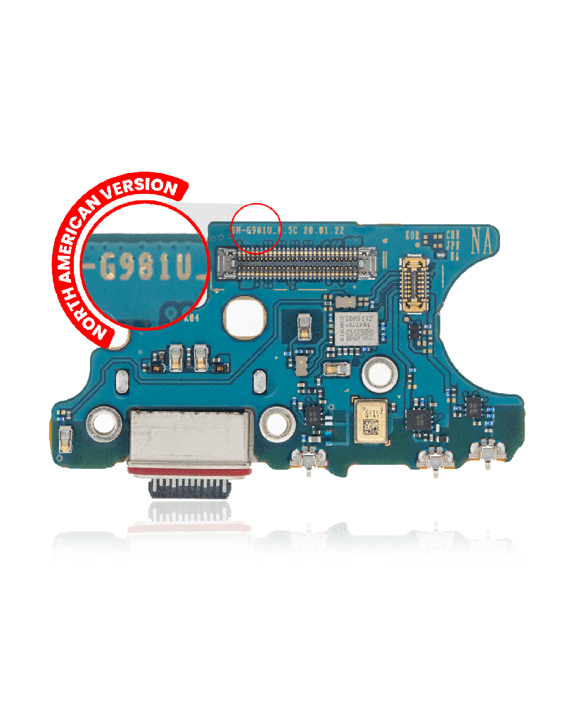 Charging Port With Board Compatible For Samsung Galaxy S20 (G981U) (US Version) (Service Pack)