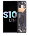 OLED Assembly With Frame Compatible For Samsung Galaxy S10 Lite (Service Pack) (Prism Black)