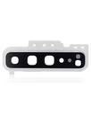 Back Camera Lens With Cover Bezel Ring Compatible For Samsung Galaxy S10 5G (Crown Silver)