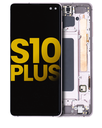 OLED Assembly With Frame Compatible For Samsung Galaxy S10 Plus (Refurbished) (Ceramic White)