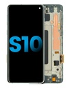 LCD Assembly With Frame (Without Finger Print Sensor) Compatible For Samsung Galaxy S10 (Aftermarket Plus: TFT) (Prism Green)