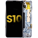 OLED Assembly With Frame Compatible For Samsung Galaxy S10 (Refurbished) (Prism Blue)