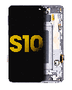 OLED Assembly With Frame Compatible For Samsung Galaxy S10 (Refurbished) (Prism / Ceramic Black)