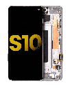 OLED Assembly With Frame Compatible For Samsung Galaxy S10 (Refurbished) (Prism White)