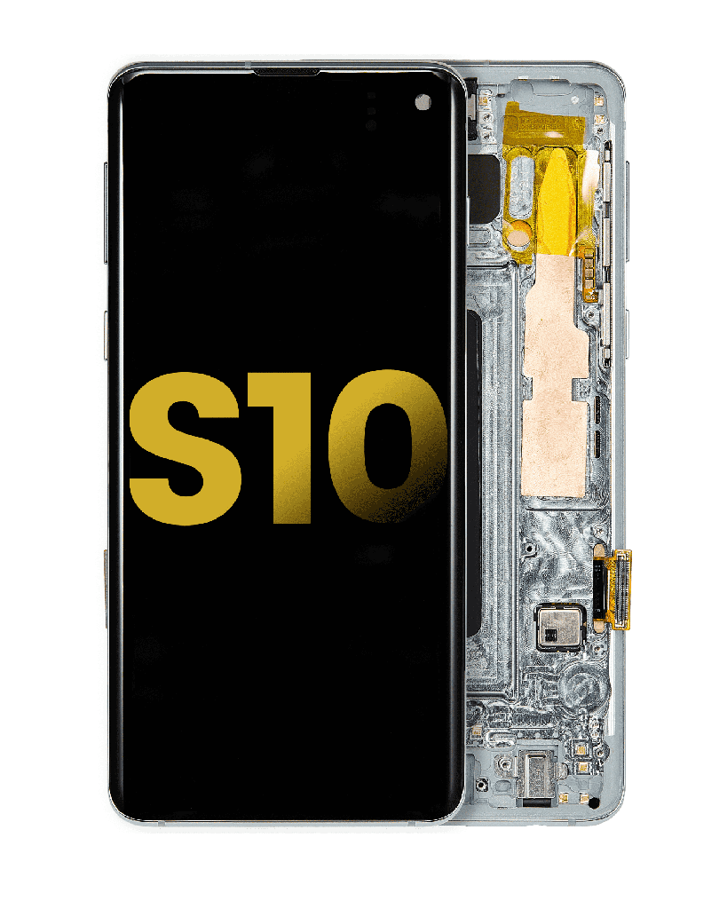 OLED Assembly With Frame Compatible For Samsung Galaxy S10 (Refurbished) (Prism Green)