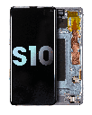 OLED Assembly With Frame Compatible For Samsung Galaxy S10 (Service Pack) (Prism Blue)
