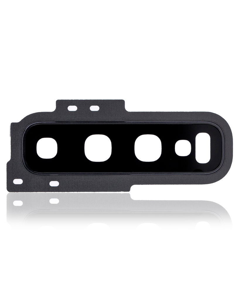 Back Camera Lens With Cover Bezel Ring Compatible For Samsung Galaxy S10 (Prism Black)