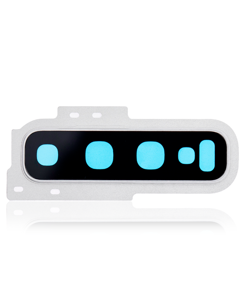 Back Camera Lens With Cover Bezel Ring Compatible For Samsung Galaxy S10 (Prism White)