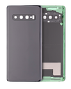 Back cover Glass With Camera Lens Compatible For Samsung Galaxy S10 (No Logo) (Aftermarket Plus) (Prism Black)