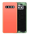 Back cover Glass With Camera Lens Compatible For Samsung Galaxy S10 (No Logo) (Aftermarket Plus) (Flamingo Pink)