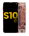 OLED Assembly With Frame Compatible For Samsung Galaxy S10E (Refurbished) (Flamingo Pink)