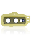 Back Camera Lens With Cover Bezel Ring Compatible For Samsung Galaxy S10E (Gold)