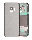 Back Cover Glass With Camera Lens Compatible For Samsung Galaxy S9 (No Logo) (Aftermarket Plus) (Silver)