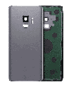 Back Cover Glass With Camera Lens Compatible For Samsung Galaxy S9 (No Logo) (Aftermarket Plus) (Titanium Gray)