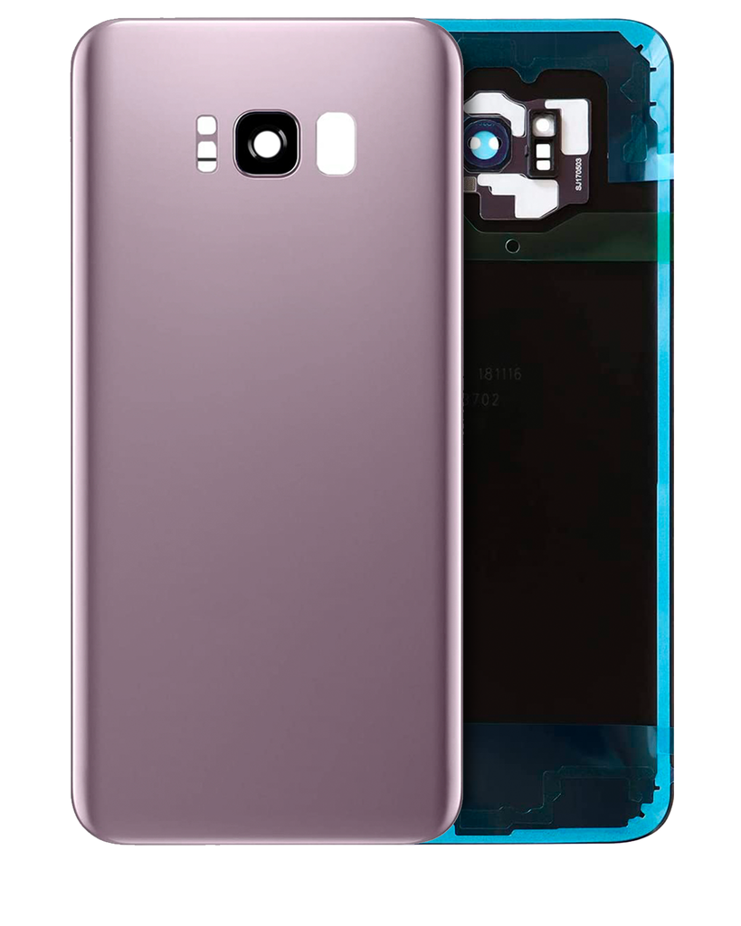 Back Cover Glass With Camera Lens Compatible For Samsung Galaxy S8 Plus (No Logo) (Aftermarket Plus) (Rose Pink)