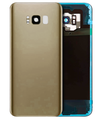 Back Cover Glass With Camera Lens Compatible For Samsung Galaxy S8 Plus (No Logo) (Aftermarket Plus) (Maple Gold)